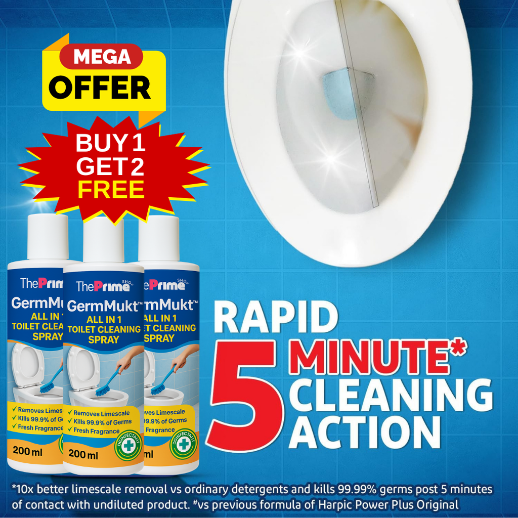 GermMukt™ All in 1 Toilet Cleaning Spray | Buy 1 Get 2 Free!