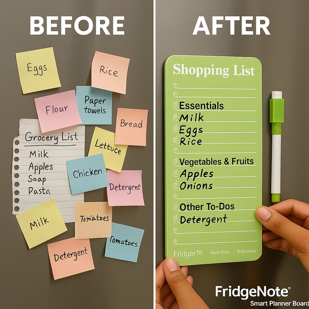 FridgeNote™ Smart Planner Board
