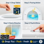 FreshDrop Lemon Toilet Cleaning Tablets | BUY 1 GET 1 FREE