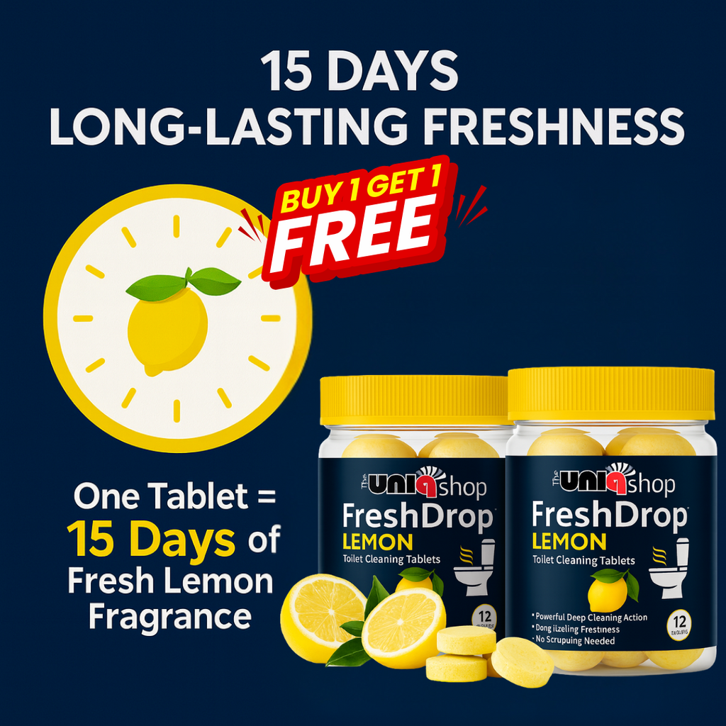 FreshDrop Lemon Toilet Cleaning Tablets | BUY 1 GET 1 FREE