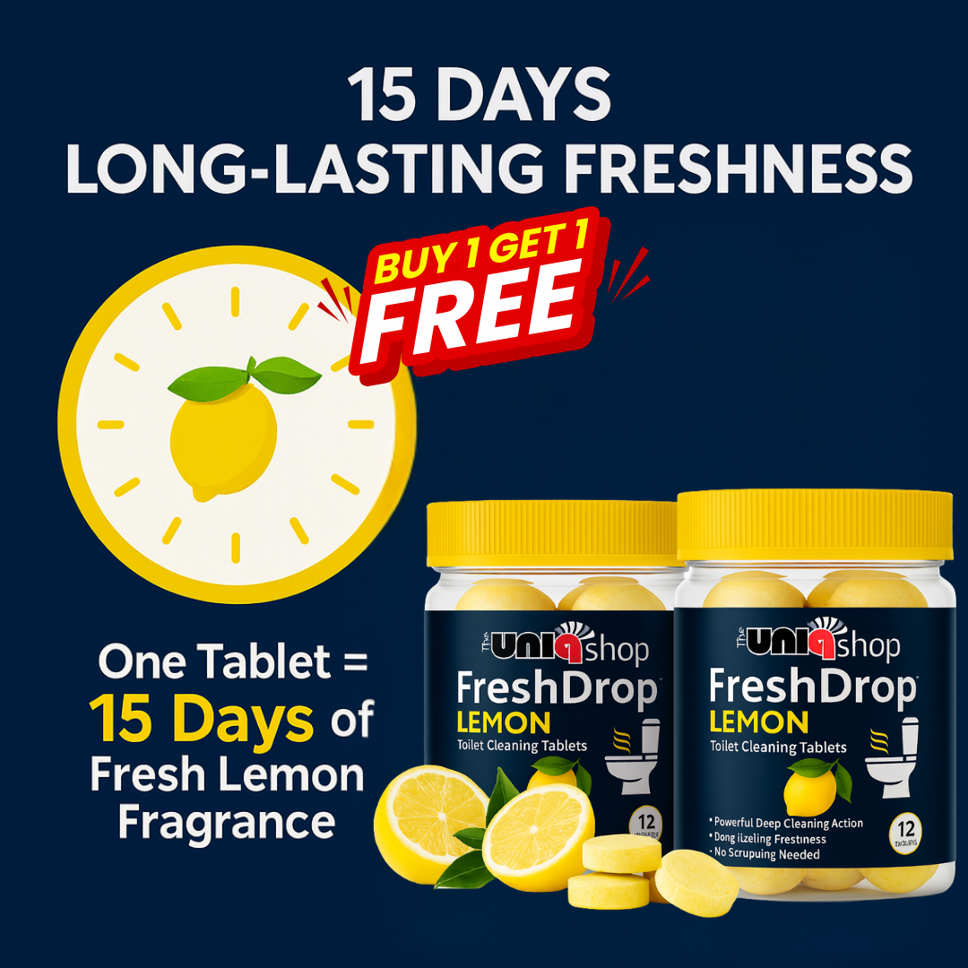 FreshDrop Lemon Toilet Cleaning Tablets | BUY 1 GET 1 FREE