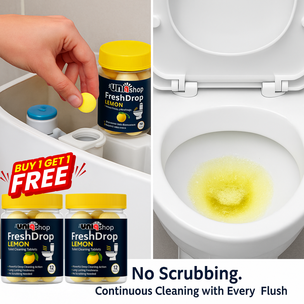 FreshDrop Lemon Toilet Cleaning Tablets | BUY 1 GET 1 FREE