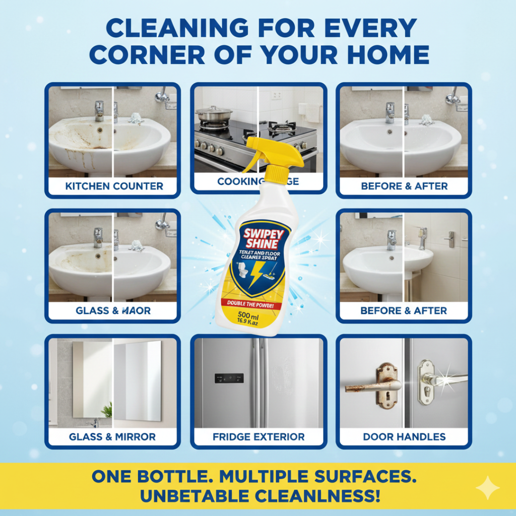 Toilet and Floor Cleaner Spray swipey shine| BUY 1 GET 1 FREE